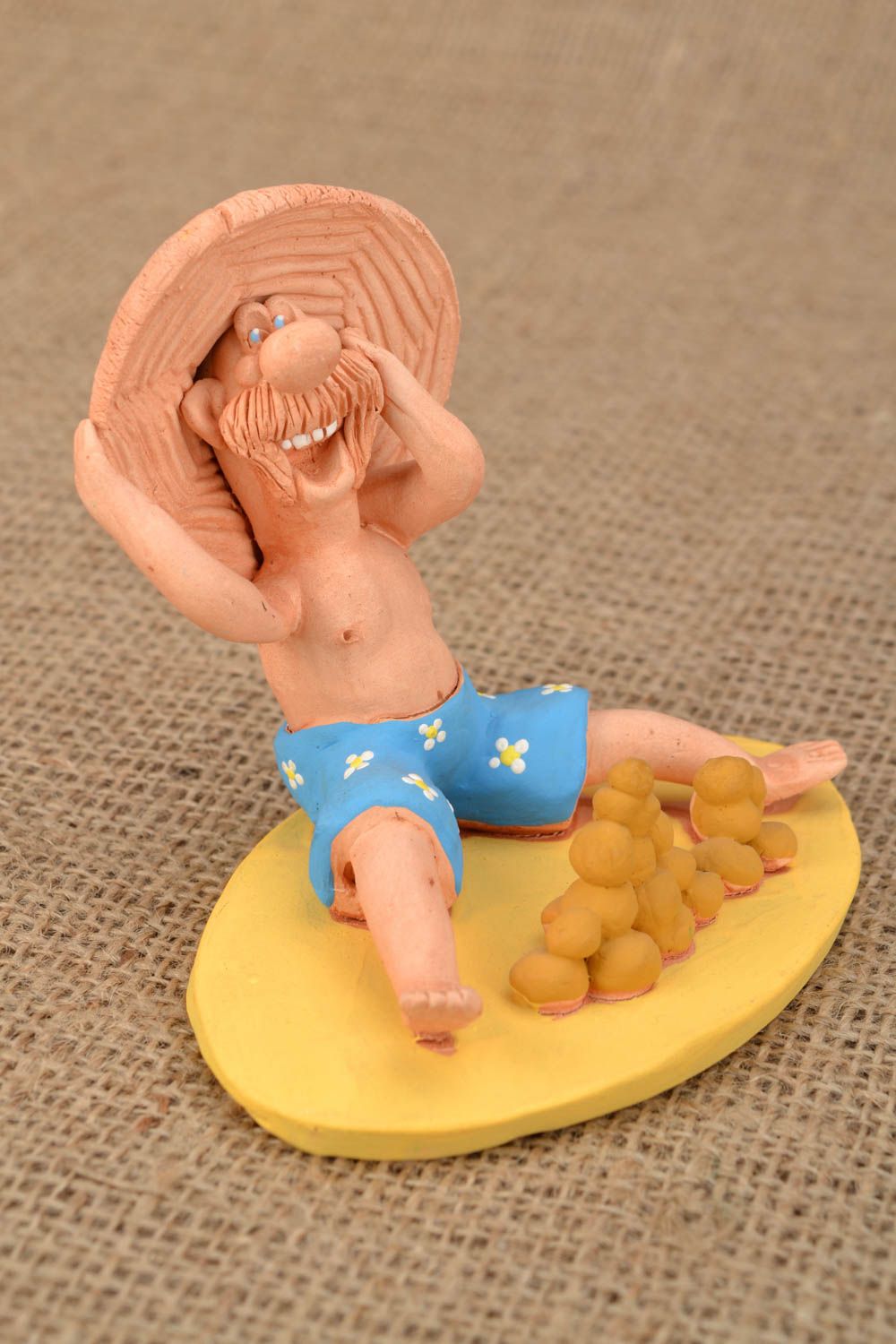Ceramic statuette with painting On the Beach  photo 5