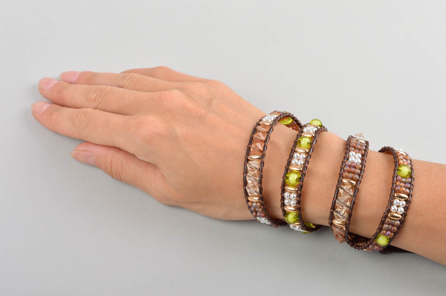 Handmade bracelet designer jewelry wrap bracelet fashion accessories cool gifts photo 5