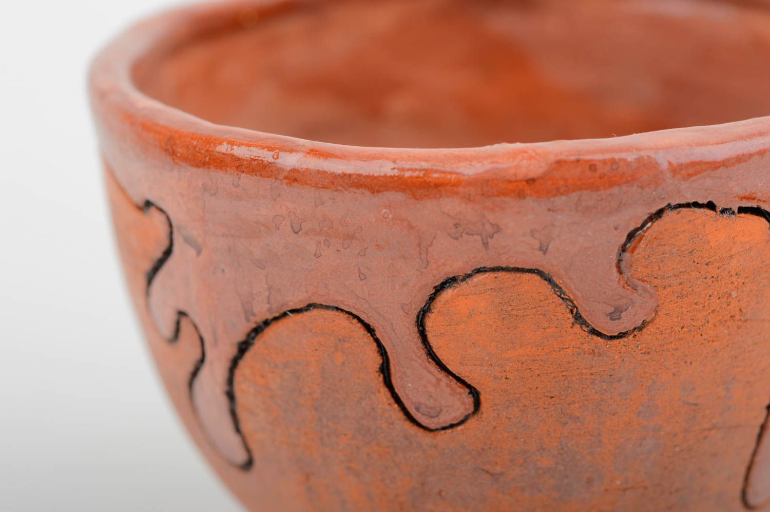Copa para vino hecha a mano de arcilla vajilla de cerámica regalo original foto 5