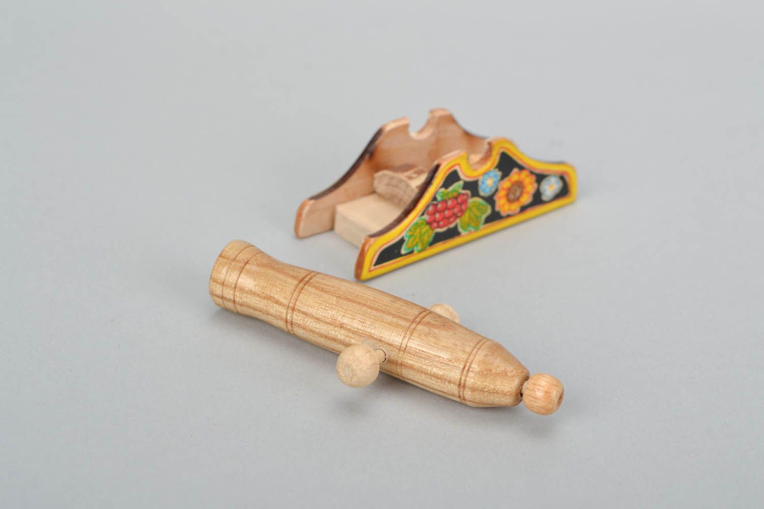 Деревянная игрушка для мальчика Пушка фото 5