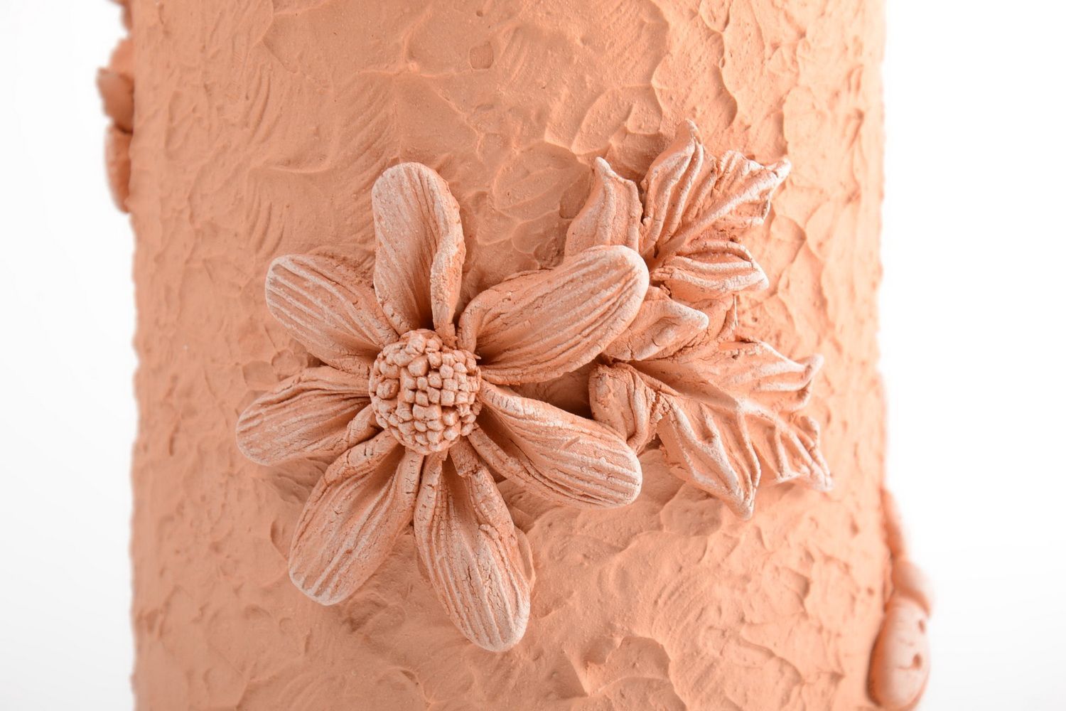 Jarrón decorativo hecho a mano florero de cerámica objeto de decoración foto 4