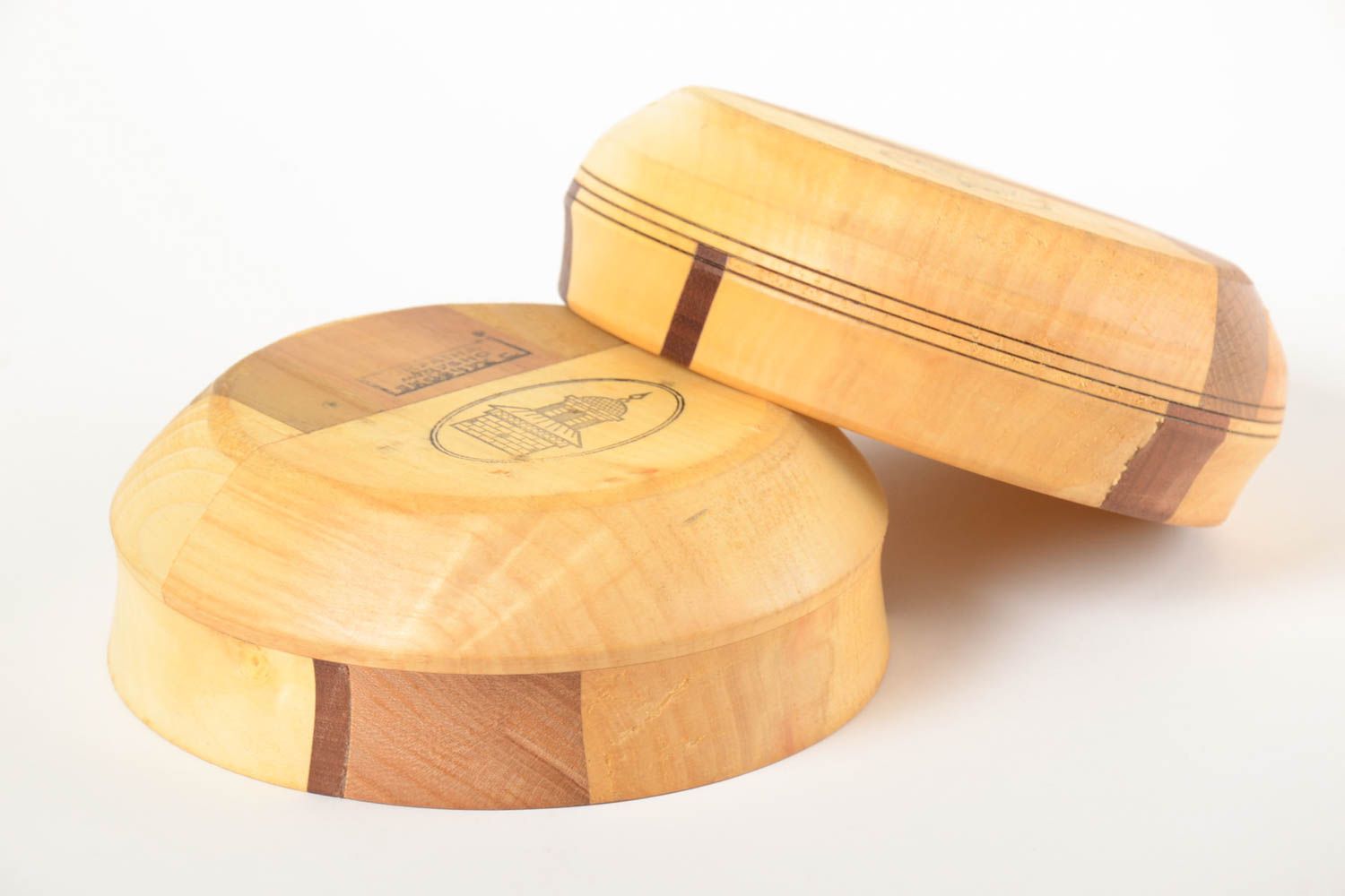 Teller Holz handmade Schüssel aus Holz Schale Holz Geschirr aus Holz Geschenk foto 3
