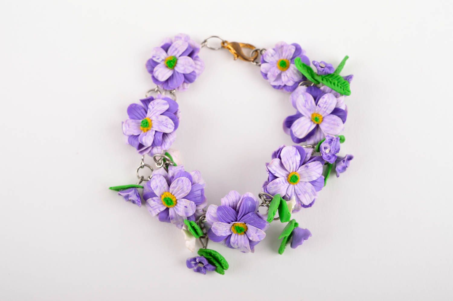 Armband mit Blumen handmade Armband Damen stilvolles Geschenk für Frauen foto 2