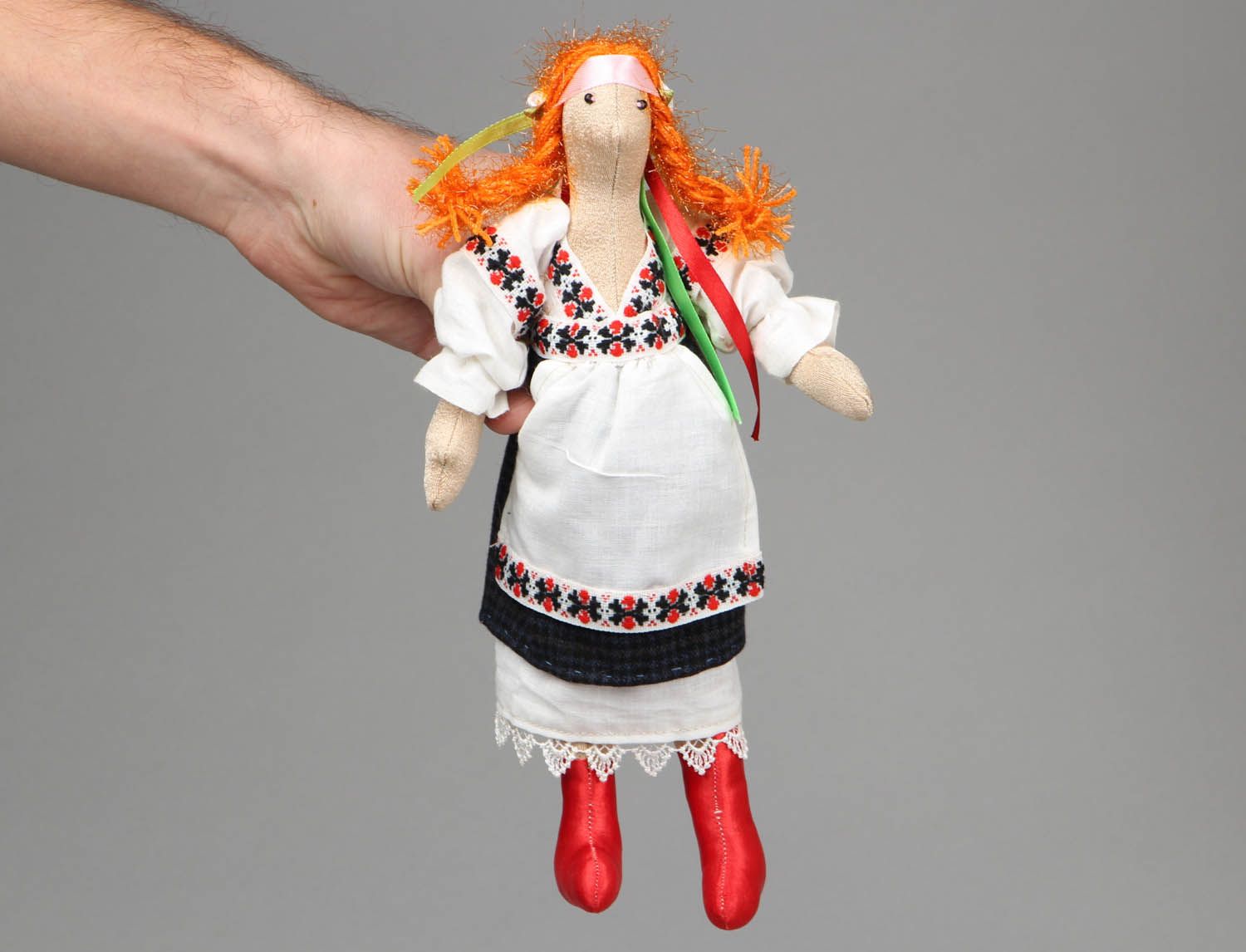 Интерьерная кукла текстильная Украиночка фото 4