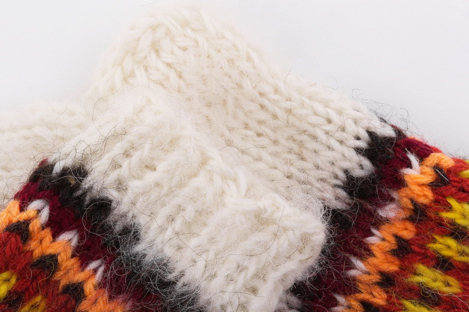 White women's warm knitted socks photo 5