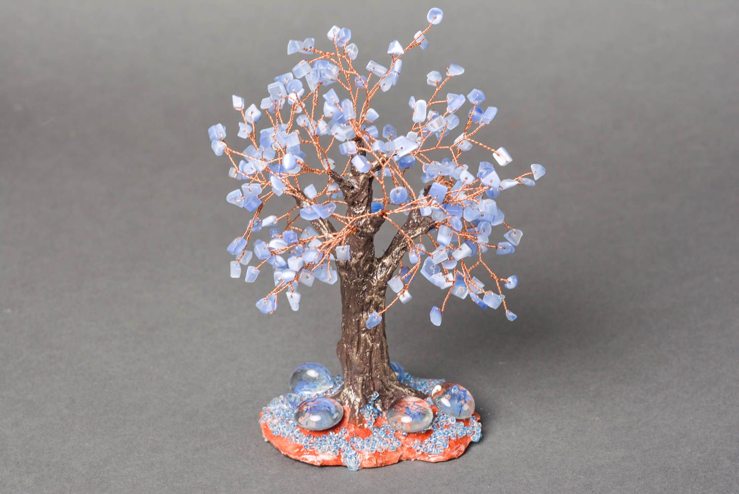 Handmade beaded tree of happiness modern designs the topiary decorative use only photo 3