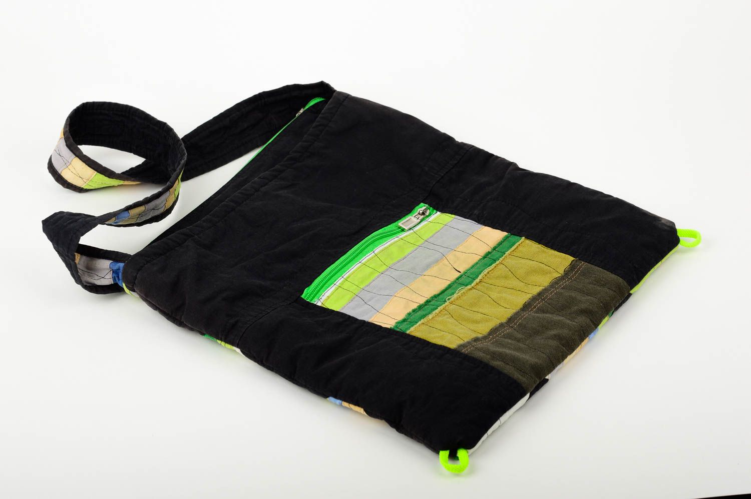 Unusual handmade textile bag shoulder bag design accessories for girls photo 3
