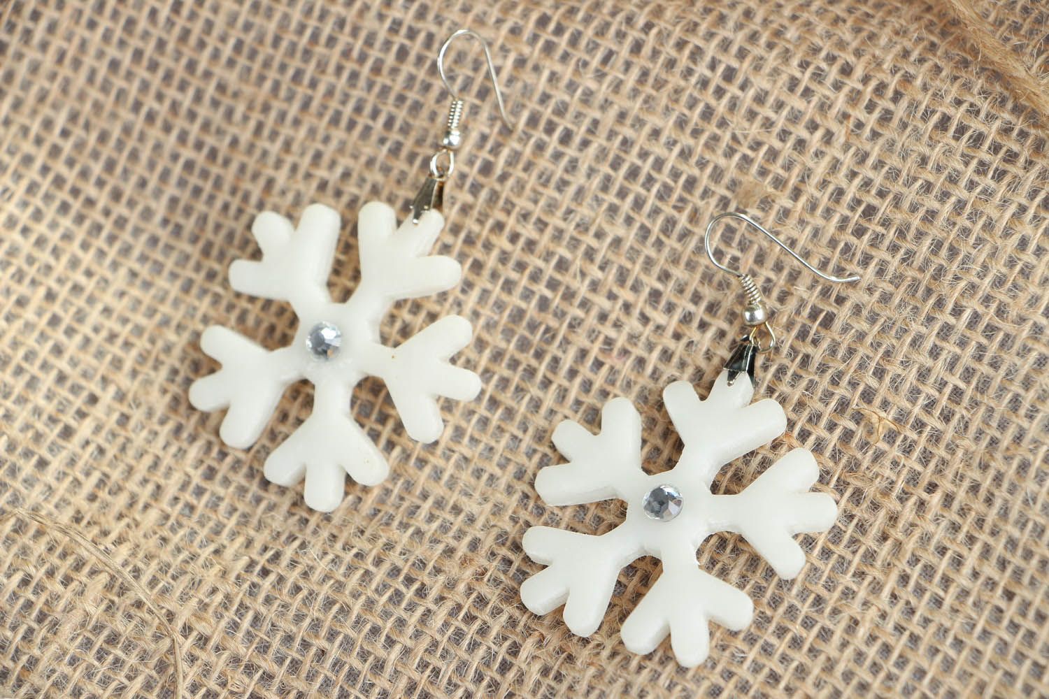 Earrings Snowflake photo 3