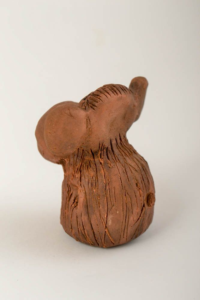 Фигурка из глины ручная работа подарок статуэтка из глины в виде обезьянки  фото 5