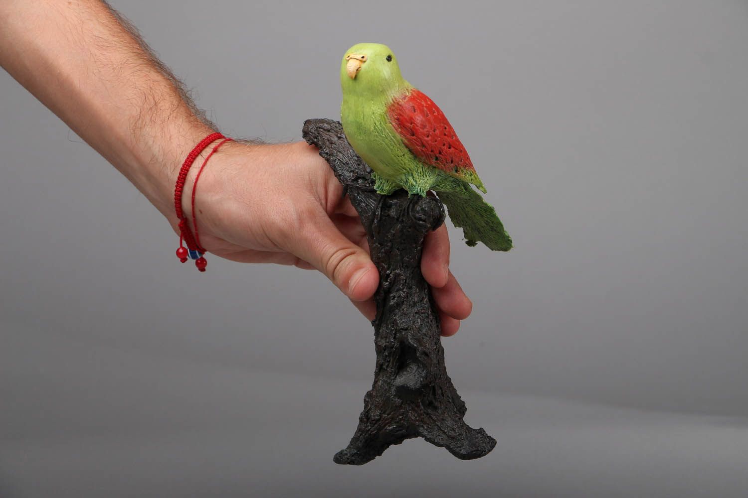Statuette de perroquet décorative faite main photo 4