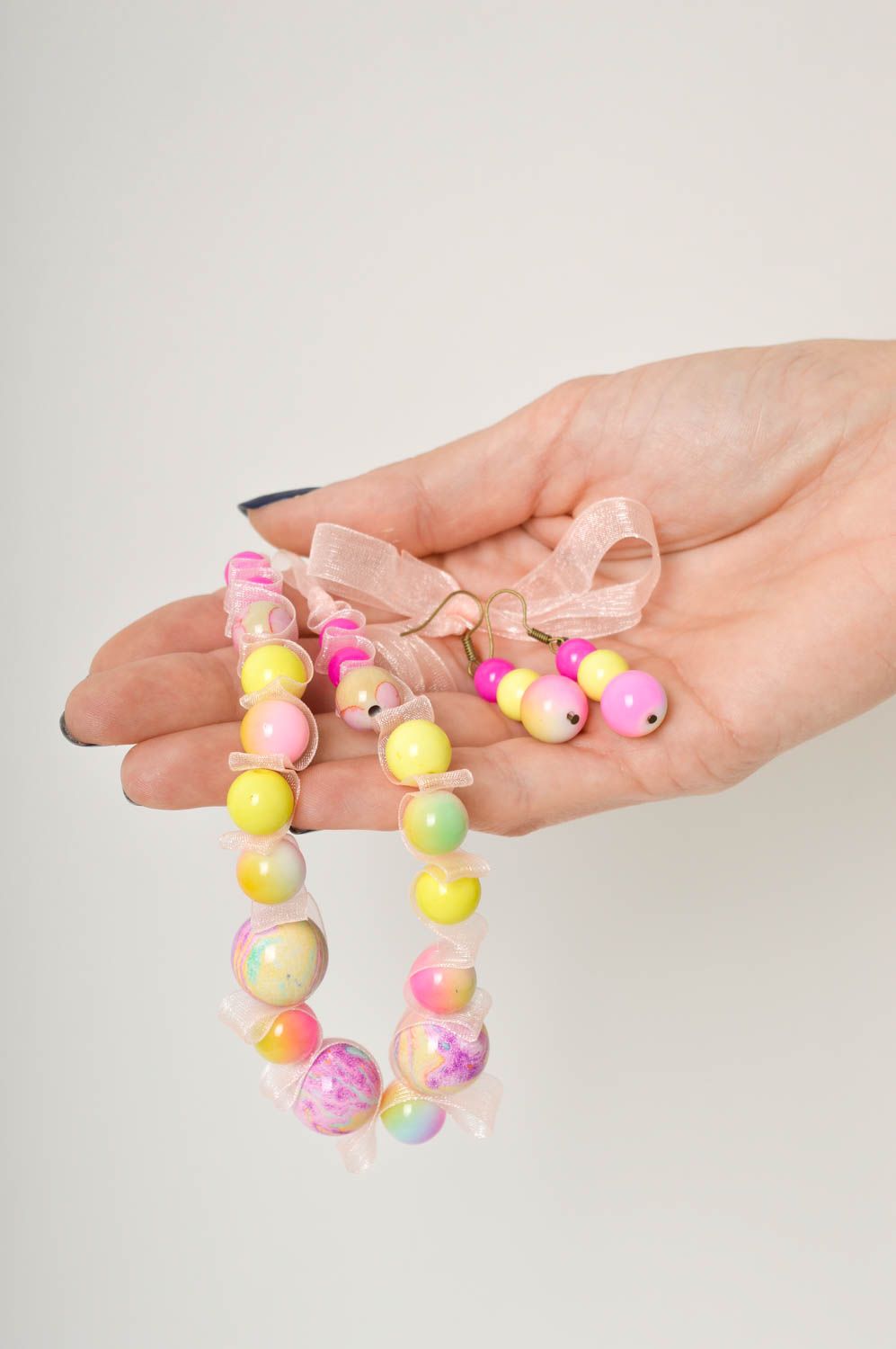 Damen Modeschmuck handgemachte Halskette für Frauen Schmuck Ohrringe stilvoll foto 2