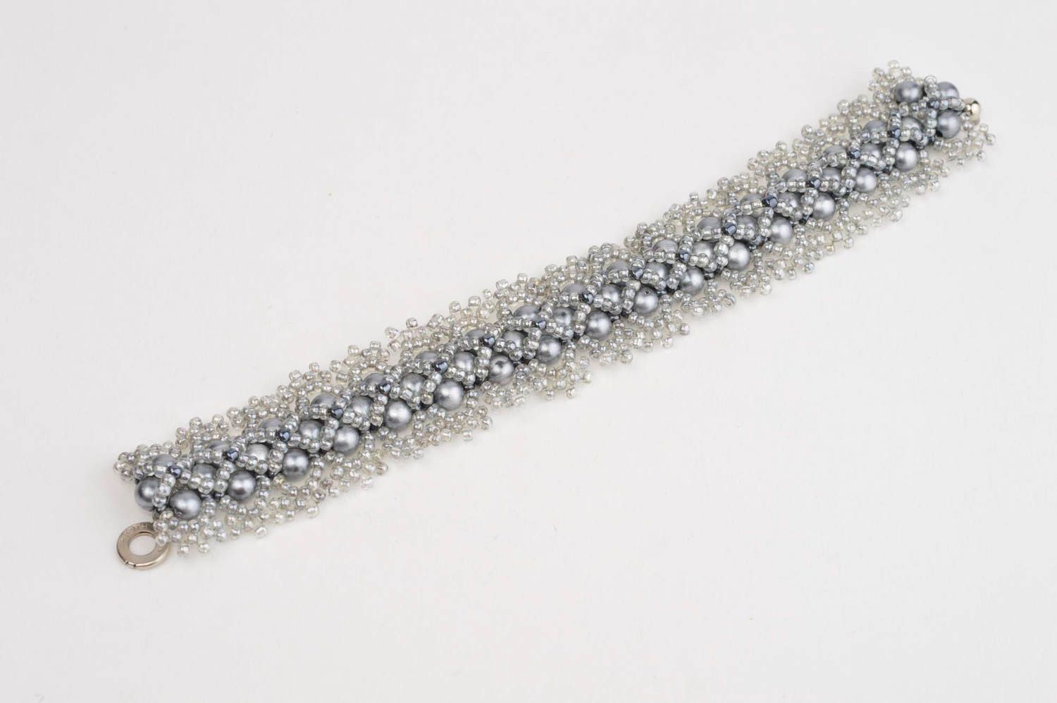 Модный браслет хэнд мэйд модная бижутерия плетеный браслет из бусин бисерный фото 2