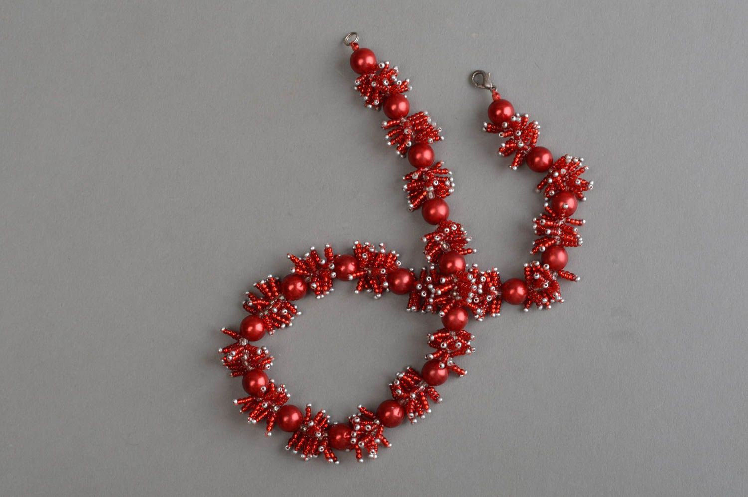 Stylish homemade beaded necklace designer evening jewelry bead weaving ideas photo 3