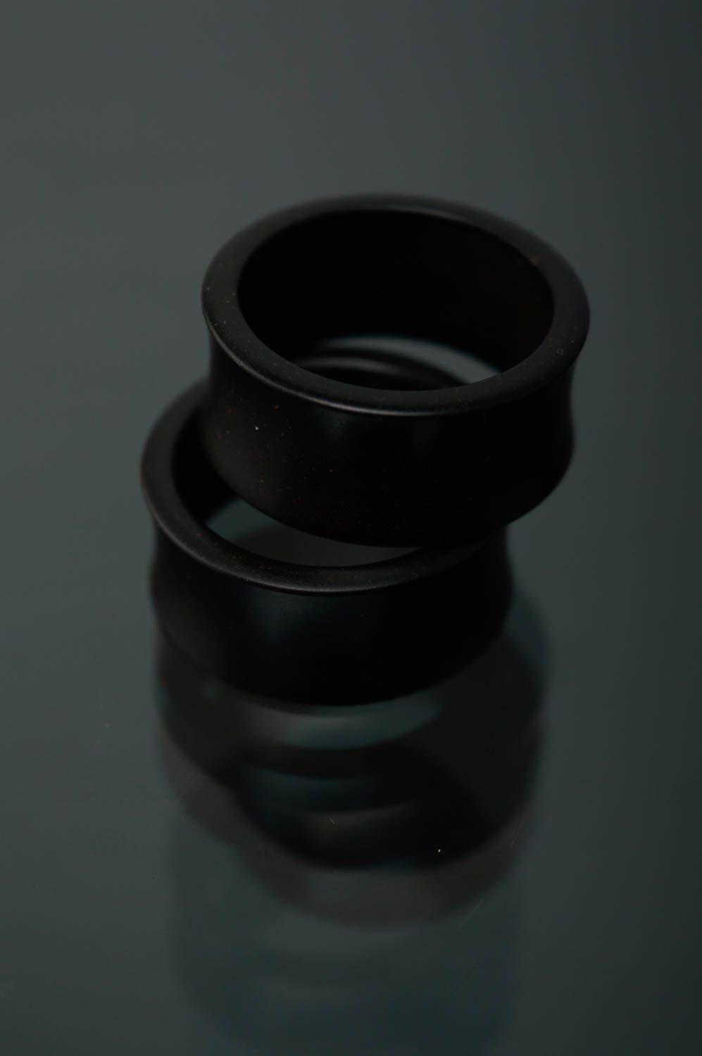 Piercings plugs faits main originaux en ébonite accessoires avec gravure 25 mm photo 5