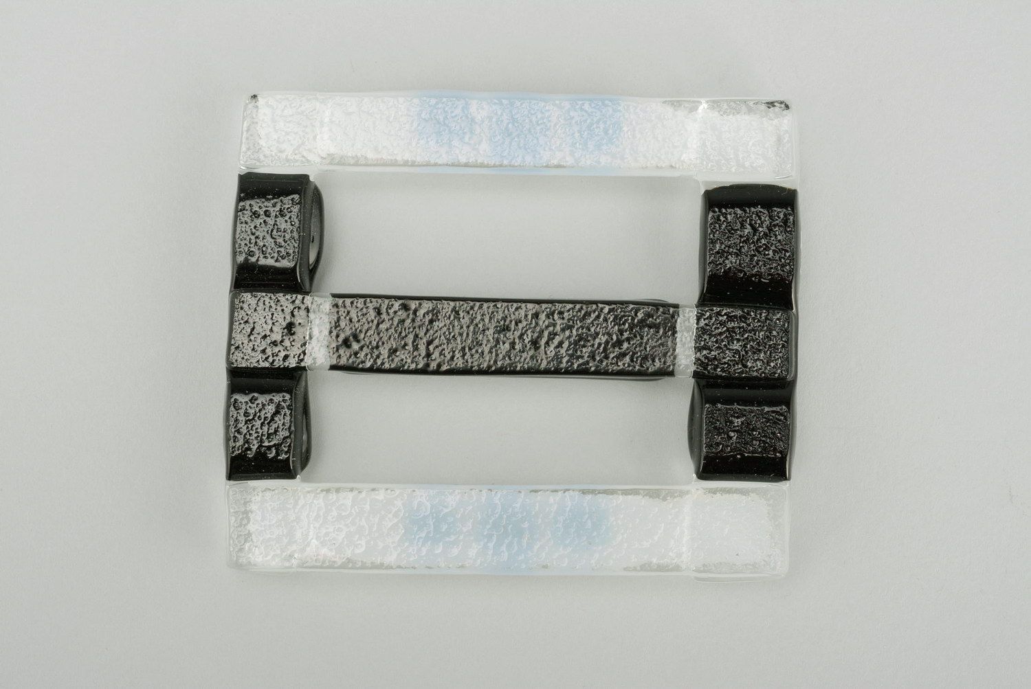 Cabide para lenços Domino de fusão de vidro. foto 3
