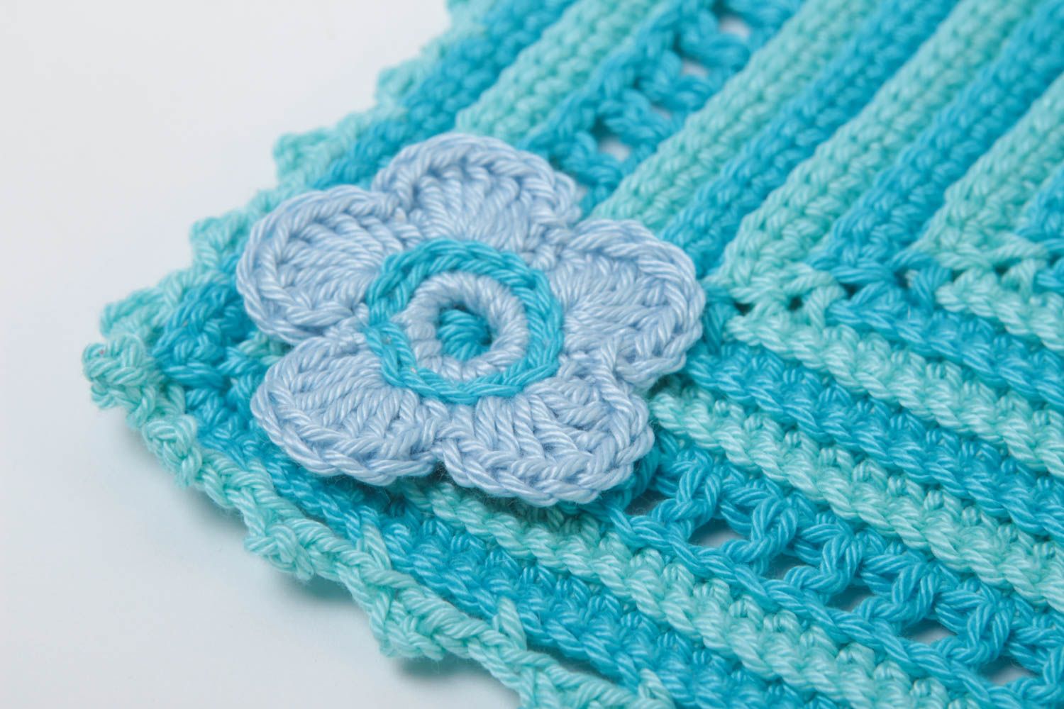 Beautiful handmade textile pot holder crochet potholder kitchen accessories photo 3
