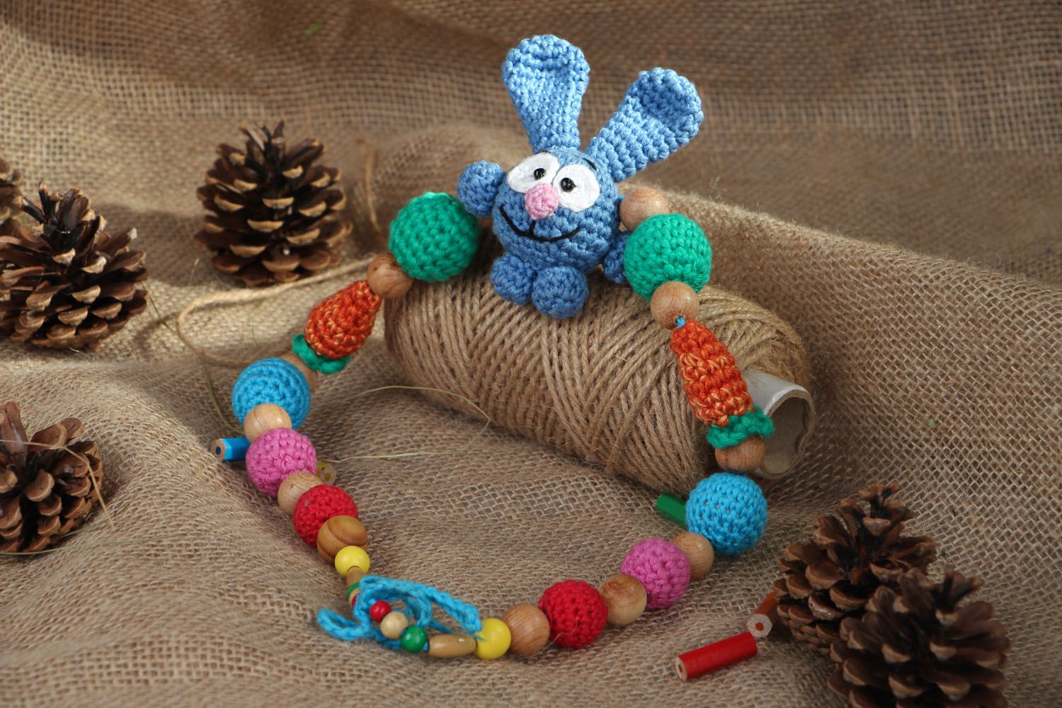 Sling bead necklace Bunny photo 5