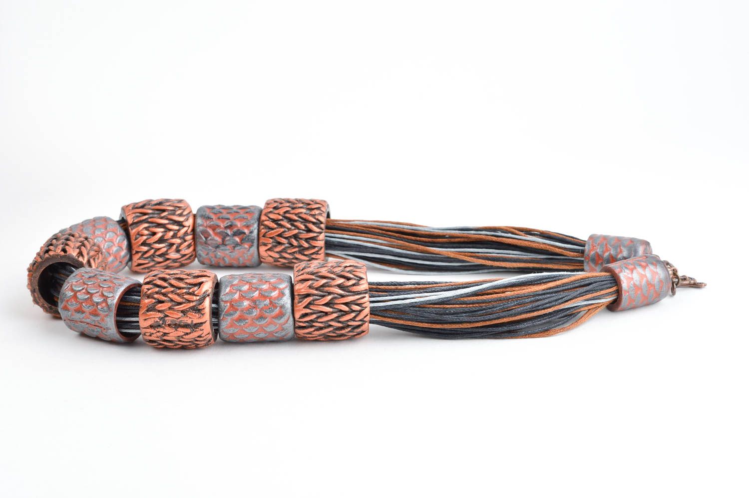 Stylish handmade bead necklace costume jewelry designs polymer clay ideas photo 6