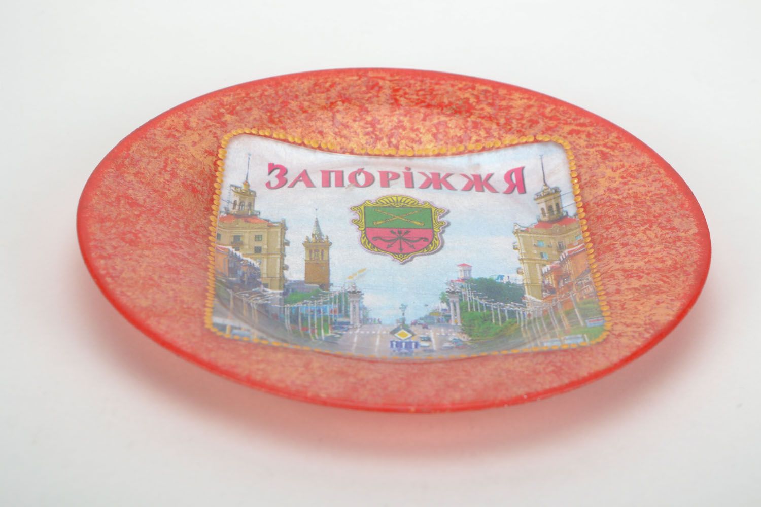 Decorative clay plate Zaporozhie photo 3