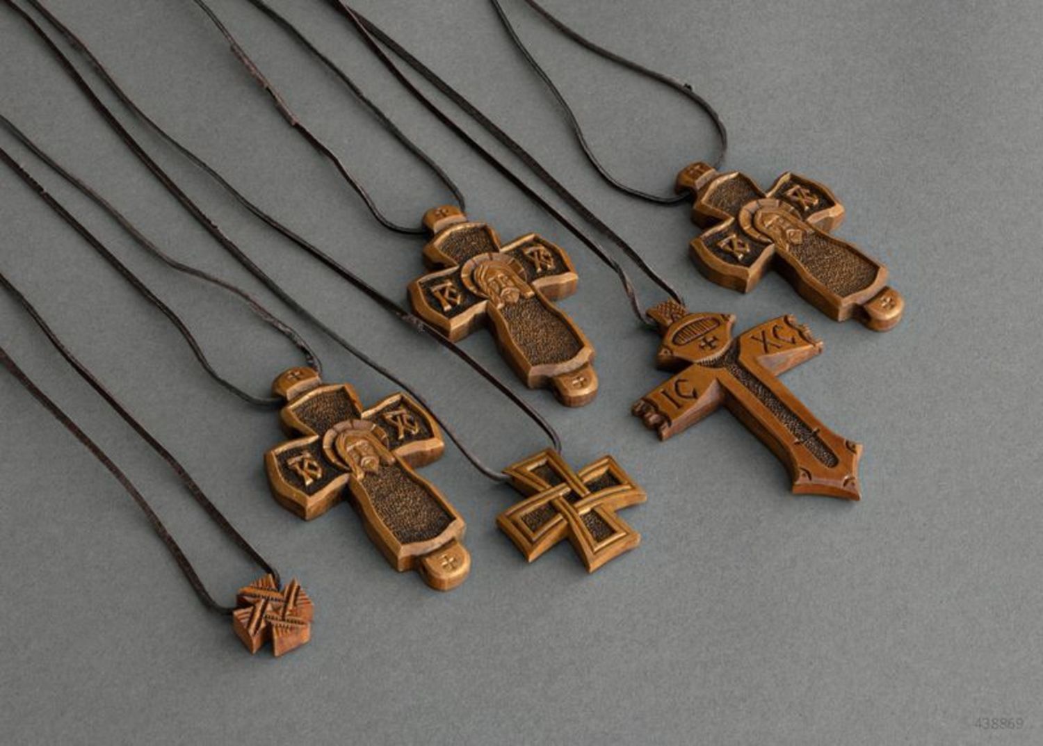 Carved wooden cross photo 4