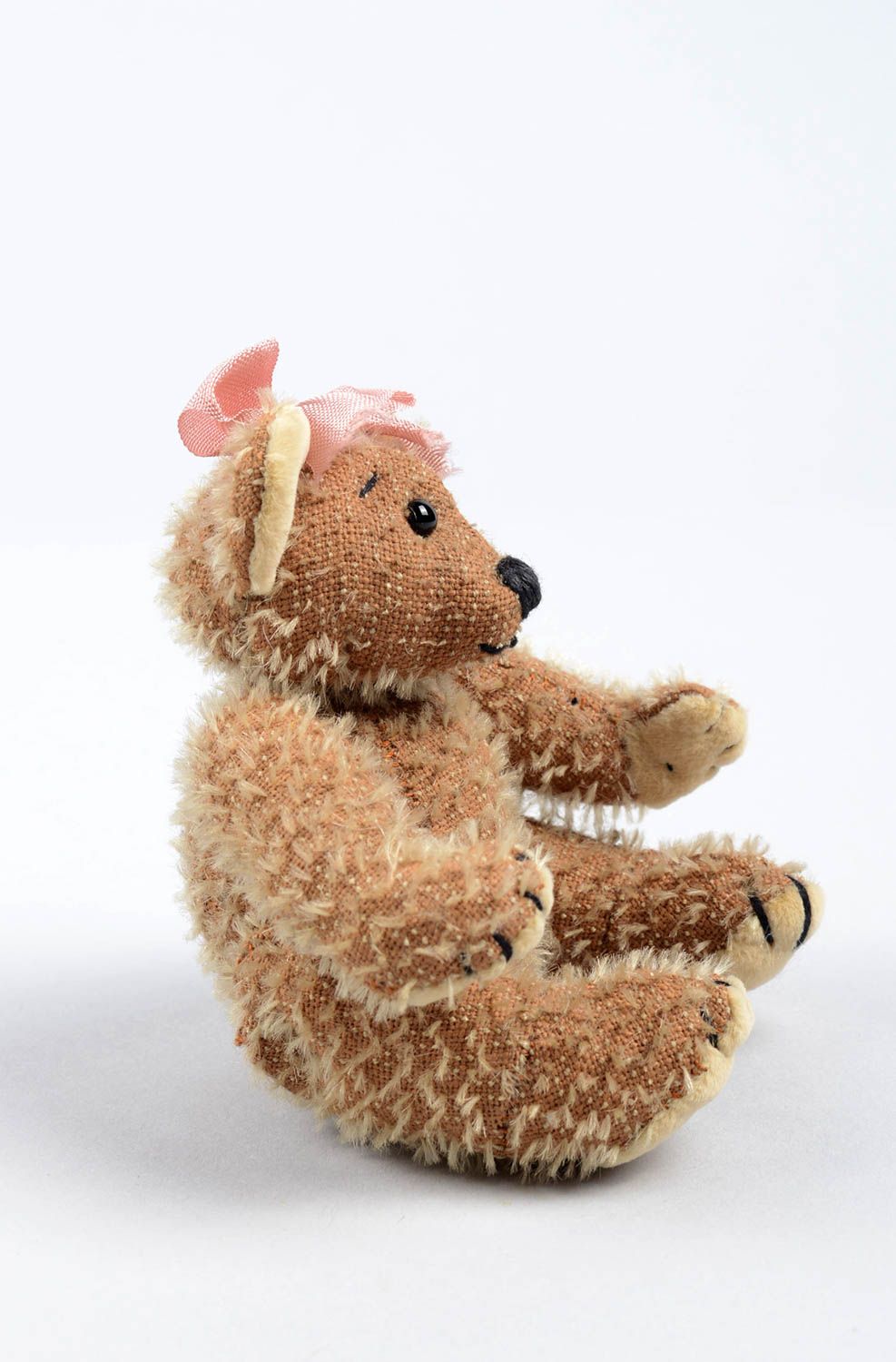 Handmade stylish soft toy unusual textile toy beautiful interior decor photo 2