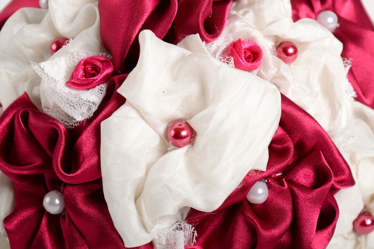 Ramo artificial para novia hecho a mano flores para boda regalo original  foto 4