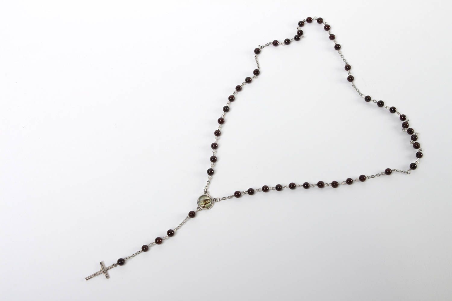 Collar original de piedra natural rosario bisutería artesanal regalo para mujer foto 2