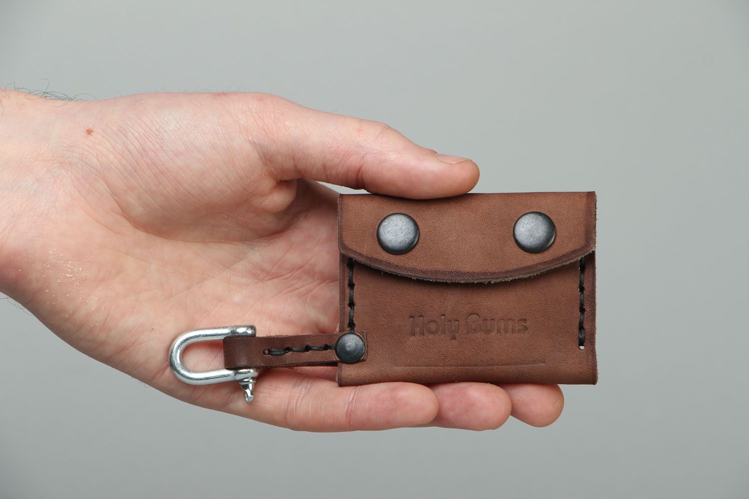 Homemade leather key case photo 4