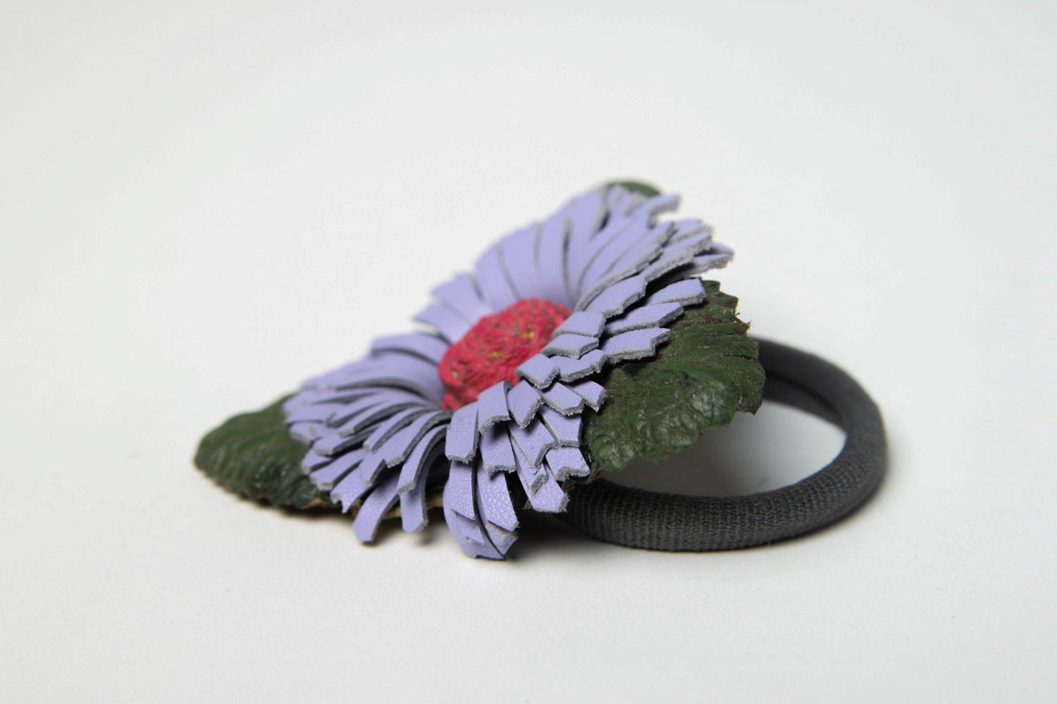 Handmade hair tie hair accessories leather accessories hair ornaments cool gifts photo 4