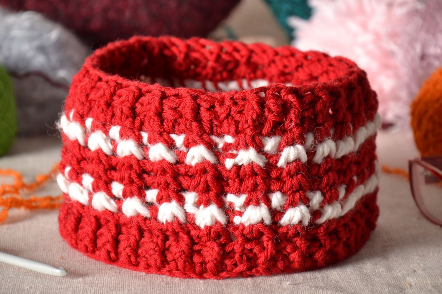 Warm crochet headband photo 1