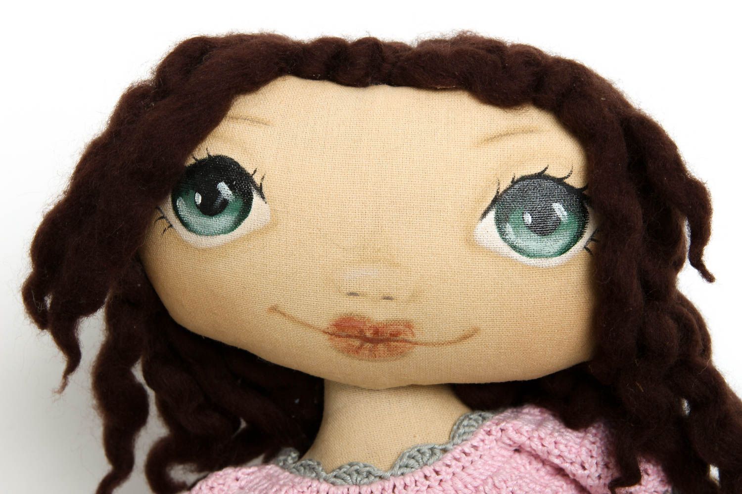 Кукла хенд мейд авторская кукла милая красивая кукла из ткани декоративная кукла фото 2
