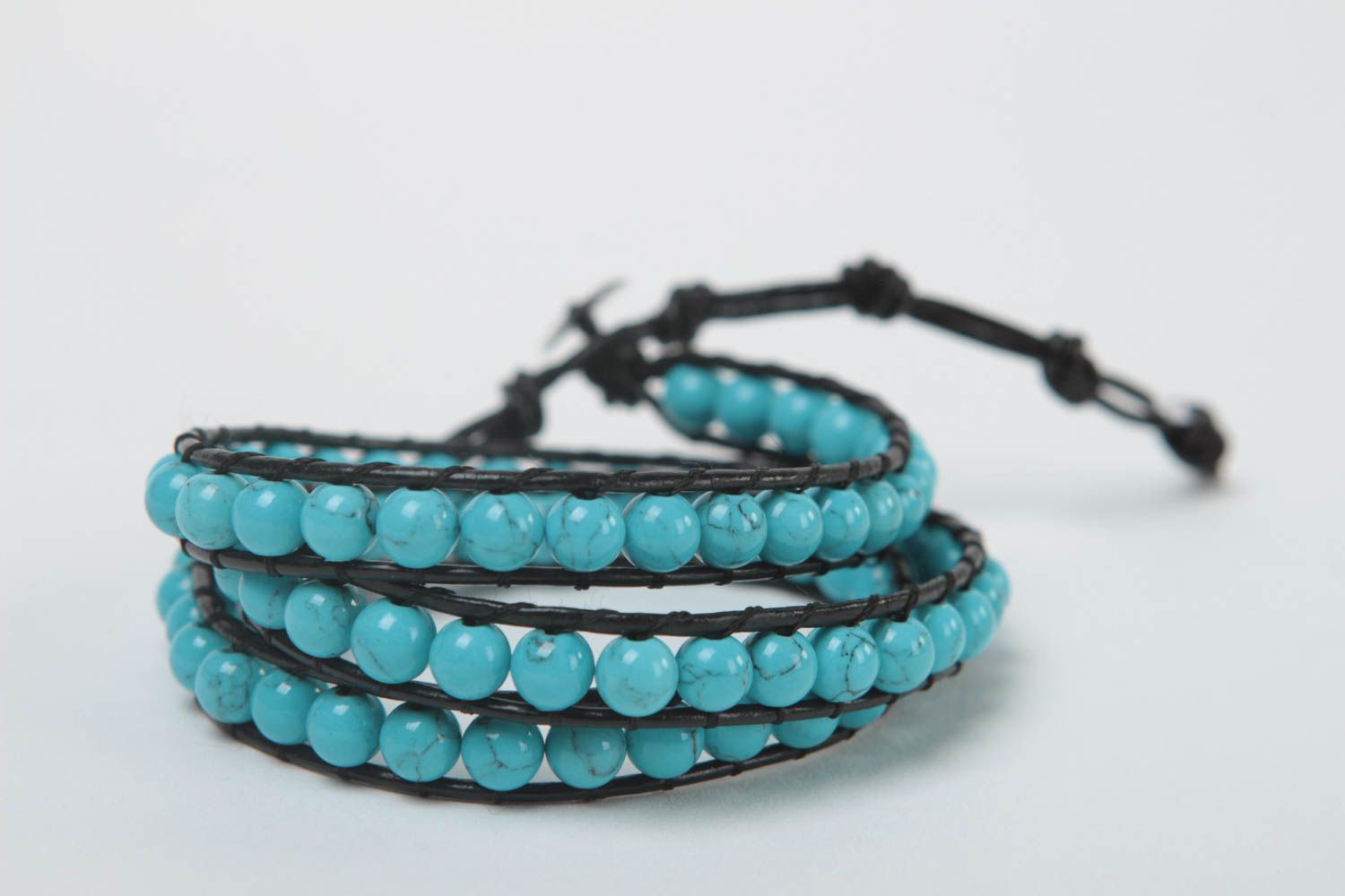 Handmade bracelet turquoise bracelet stone bracelet unusual gift for girl   photo 1
