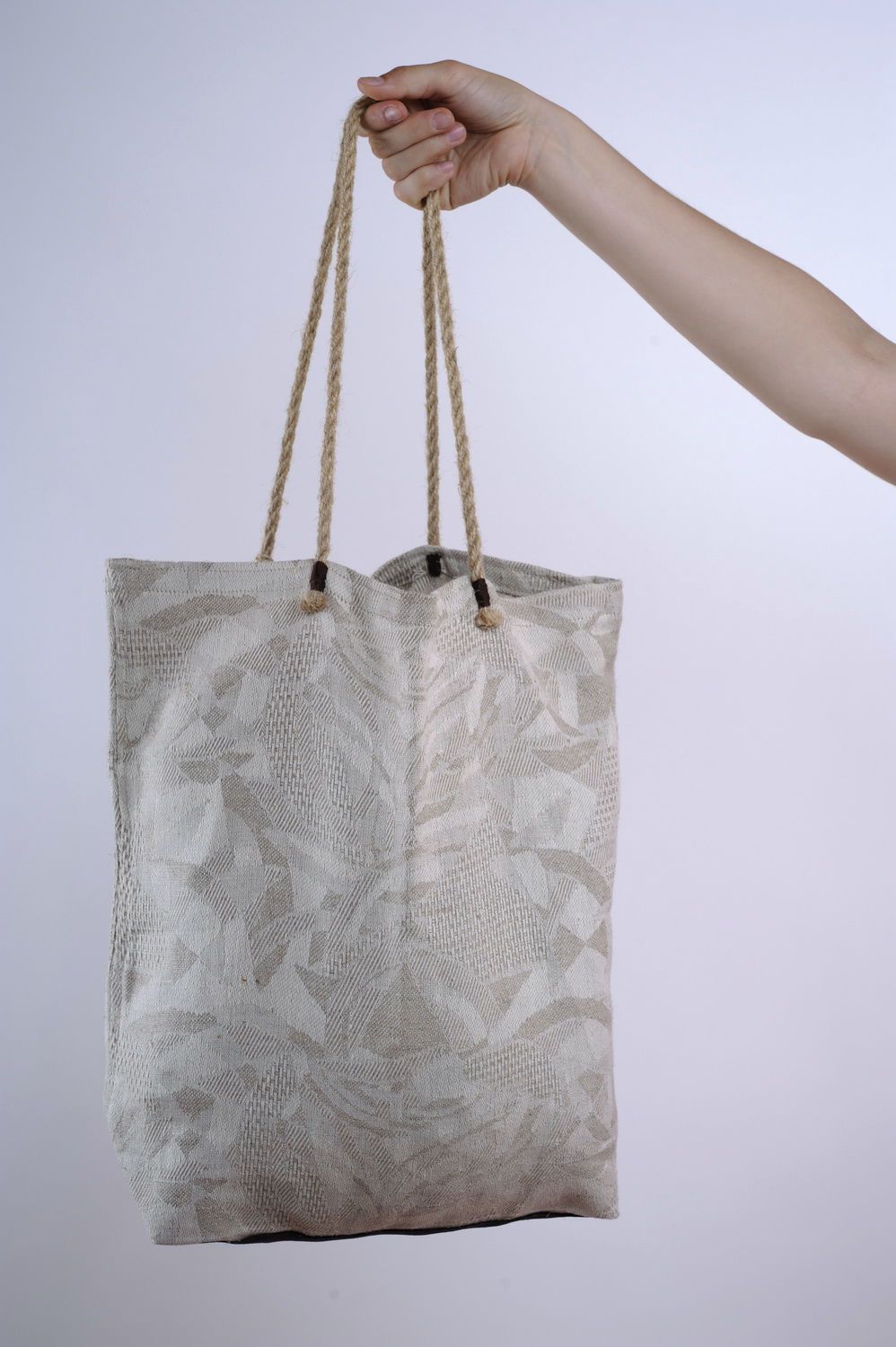 Linen bag for stylish girls photo 2