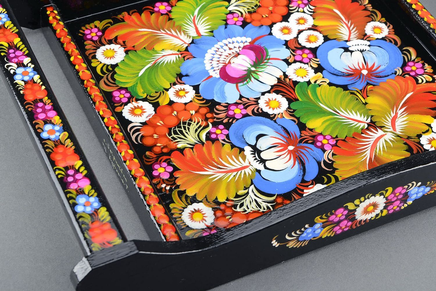 Tray with handles Floral photo 2