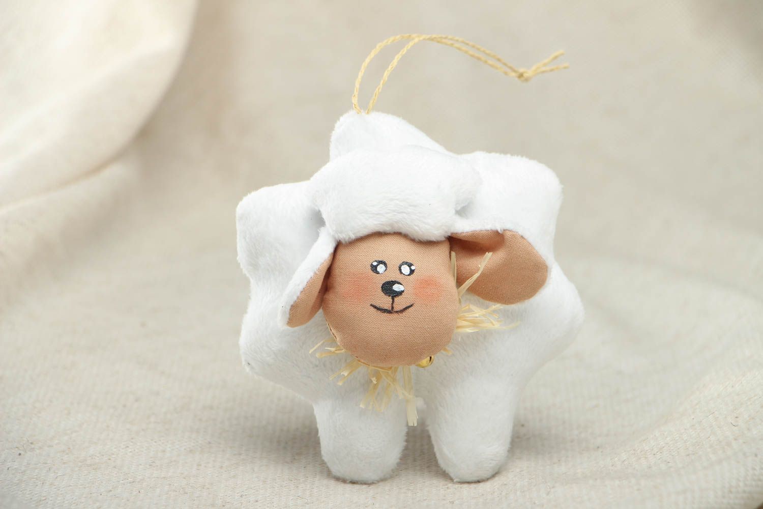 Soft toy pendant Lamb photo 1