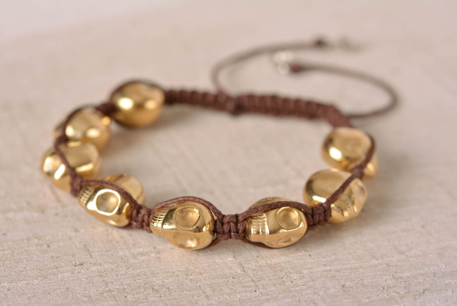 Womens handmade wrist bracelet woven cord bracelet accessories for girls photo 1