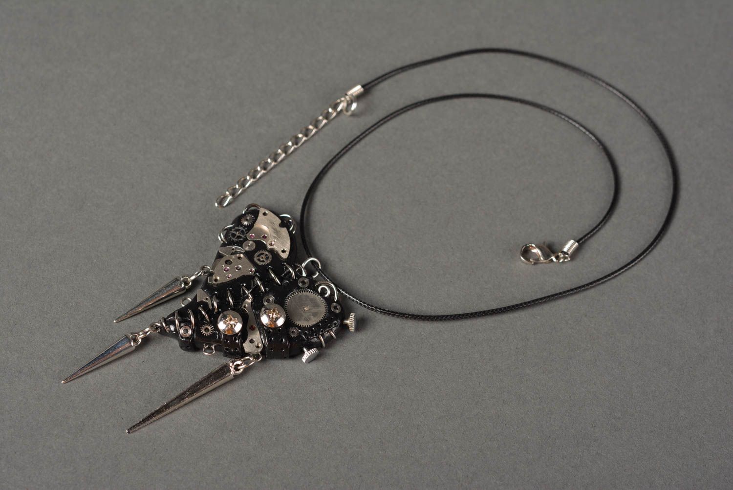 Pendentif steampunk en métal Bijou fait main Cadeau original pour femme photo 3