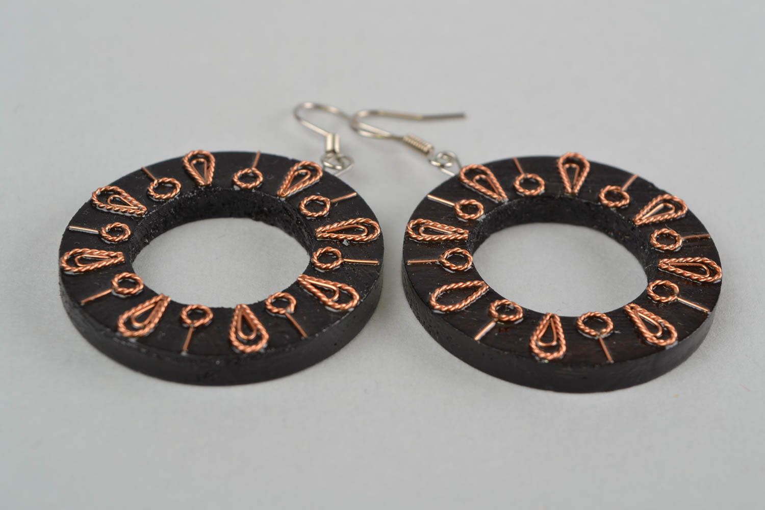 Handmade earrings unique jewelry wooden earrings best gifts for women  photo 3