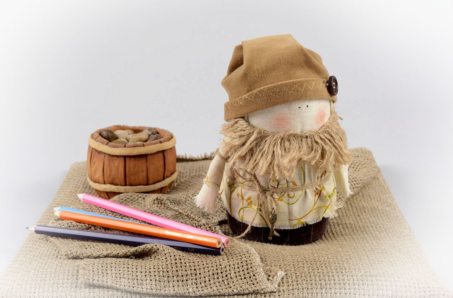 Handmade doll decorative use only unusual gift for kids interior decor photo 5