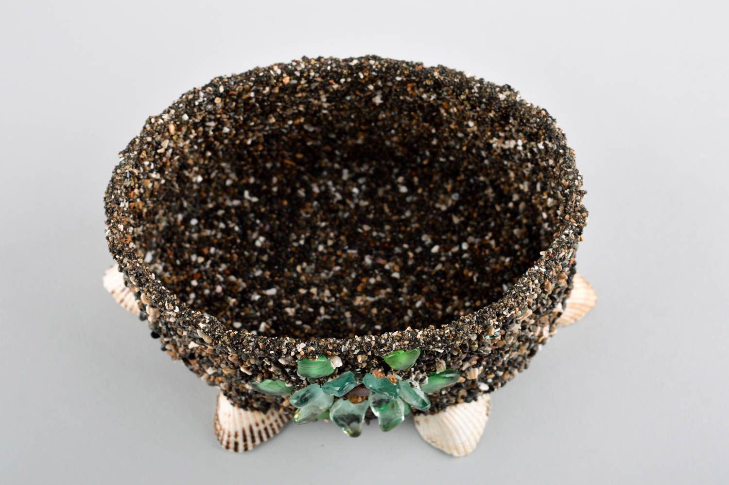 Handmade jewelry box beautiful decorative table box with shells unusual present photo 5