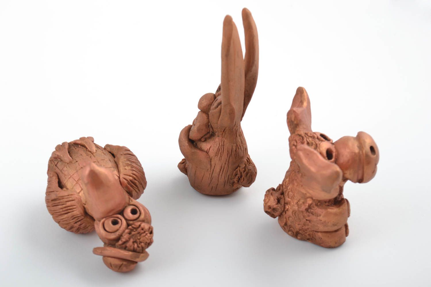 Figuras decorativas hechas a mano animales en miniatura souvenirs de cerámica foto 5