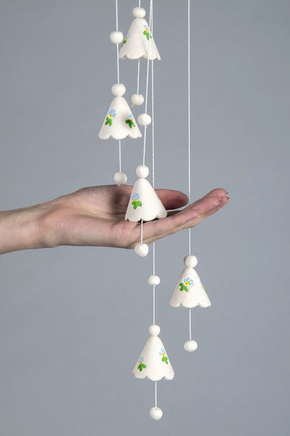 Ceramic hanging bells photo 3