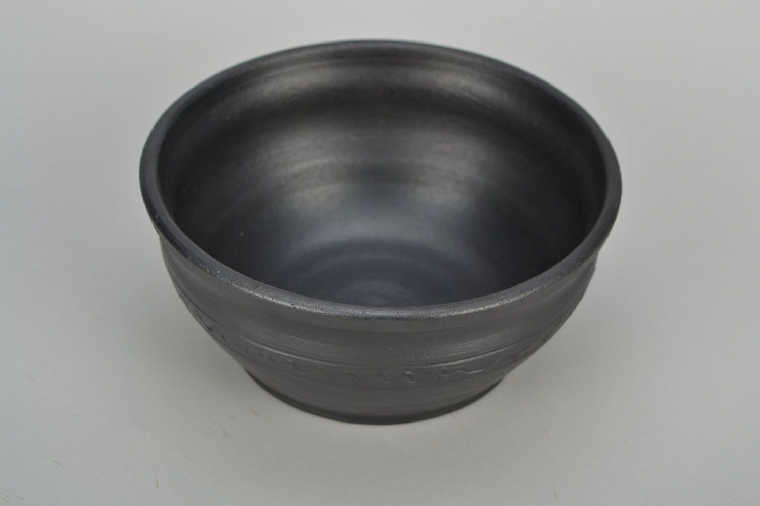 Black smoke ceramic bowl photo 3