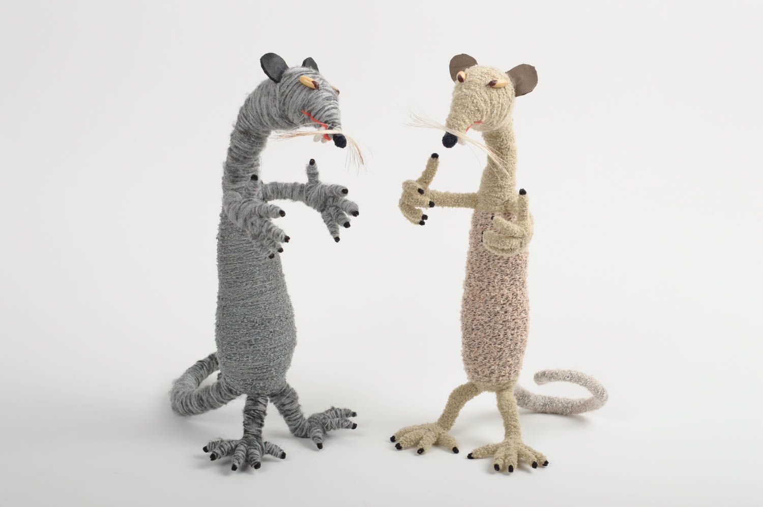 Игрушки крысы ручной работы игрушки животные авторские игрушки из ниток фото 1