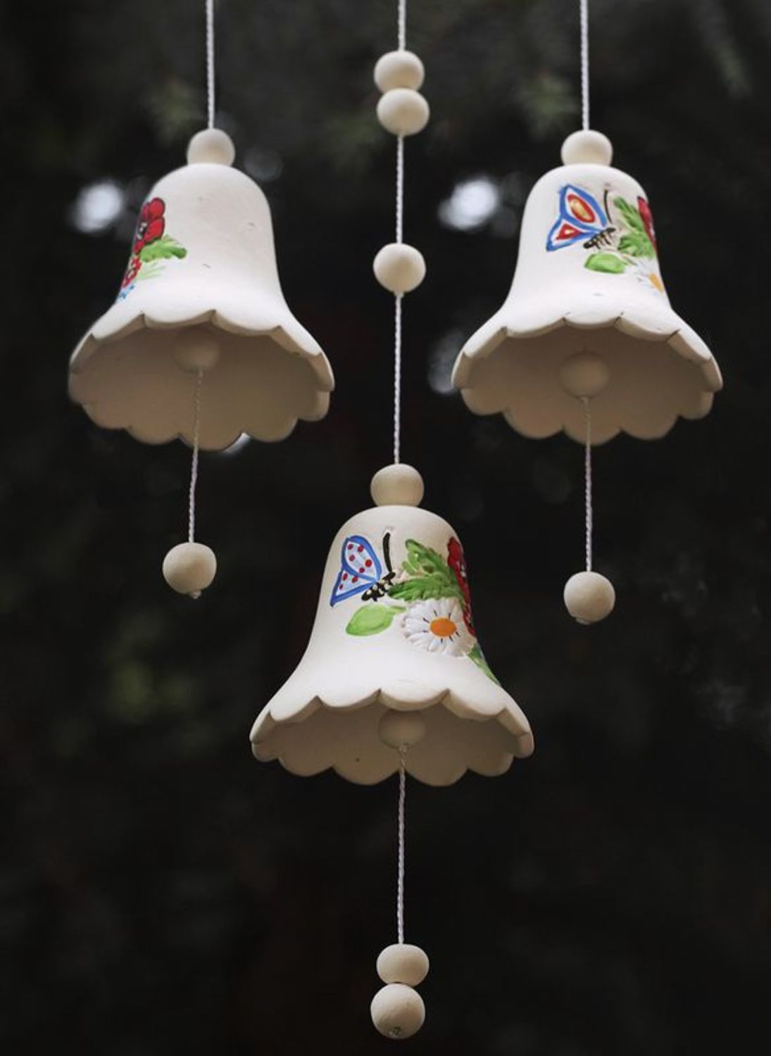 Ceramic pendant bells photo 5