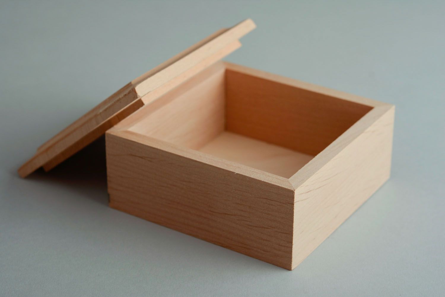 Blank for creation of square jewelry box photo 1