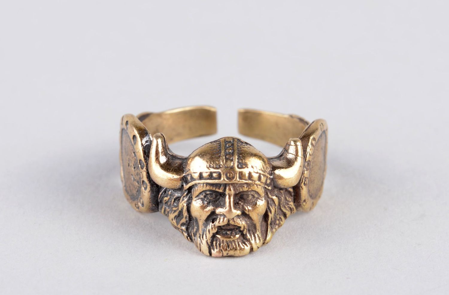 Men ring handmade bronze ring for men metal jewelry modern accessories photo 7