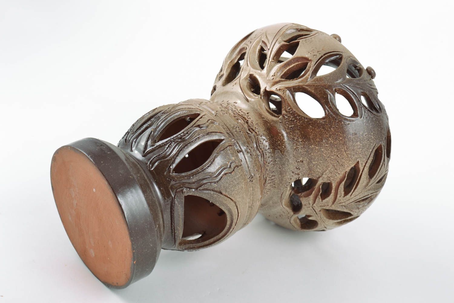 Soporte para velas de cerámica hecho a mano original decorativo estiloso  foto 5