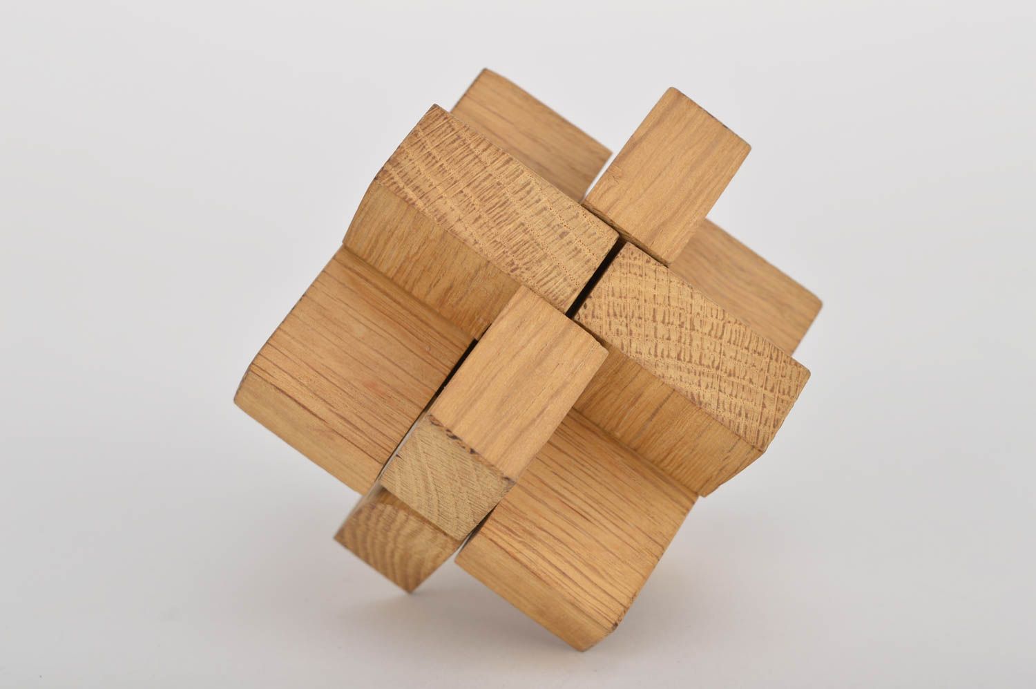 Игрушка ручной работы деревянный кубик игрушка из дерева от 3 лет из дуба фото 3