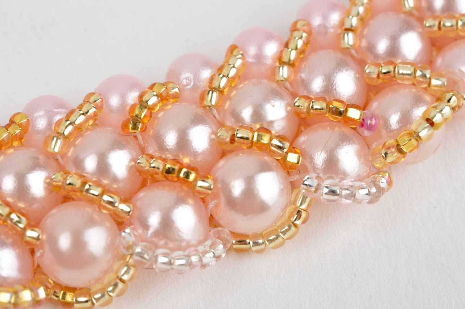 Collana di perle fatta a mano originale di moda bigiotteria bella di tendenza foto 5
